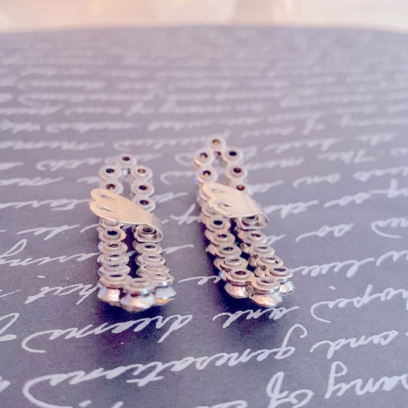 Rhinestone Shoe Clips, Vintage 1950s! - Picture 5 of 5